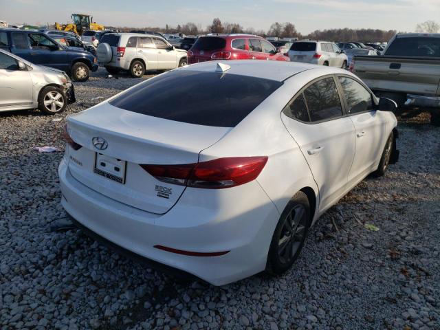 5NPD84LF7JH269487 - 2018 HYUNDAI ELANTRA SEL WHITE photo 4