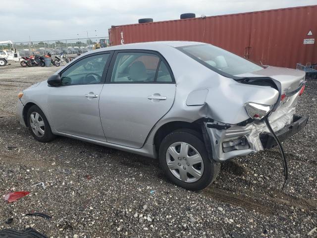 2T1BU4EE9BC626910 - 2011 TOYOTA COROLLA BASE SILVER photo 2