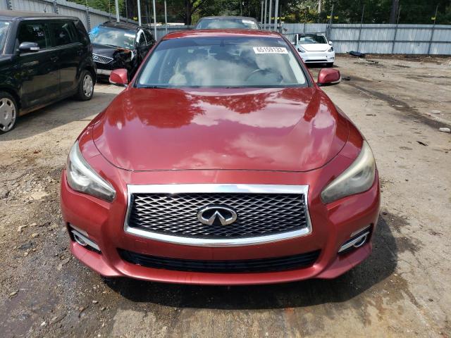 JN1BV7APXEM671998 - 2014 INFINITI Q50 BASE MAROON photo 5