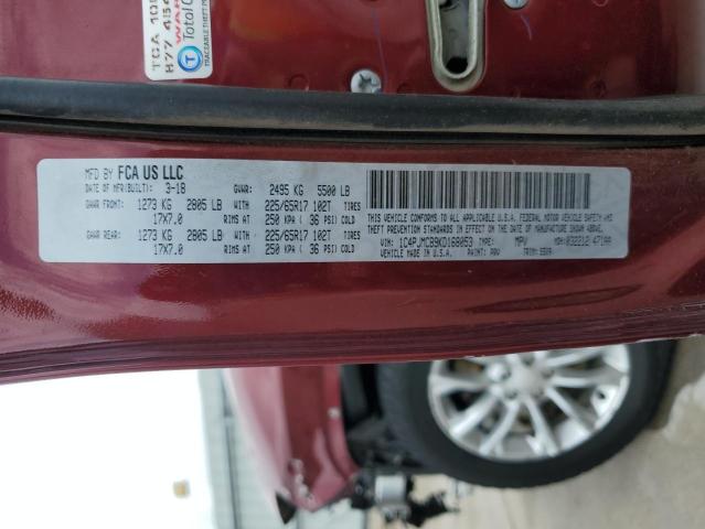 1C4PJMCB9KD168053 - 2019 JEEP CHEROKEE LATITUDE كستنائي صورة 14