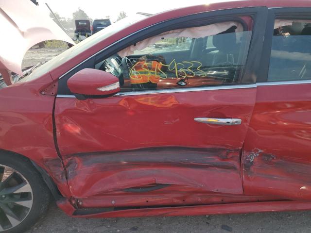 3N1AB7AP2KY311220 - 2019 NISSAN SENTRA S RED photo 7