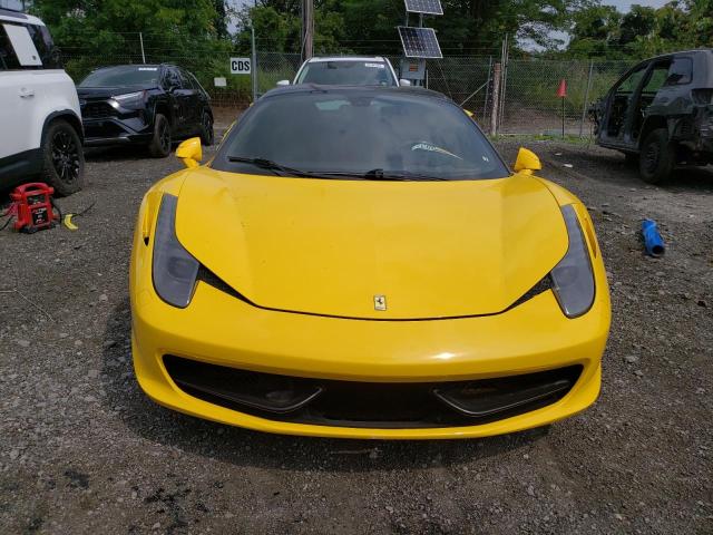 ZFF68NHA5E0197866 - 2014 FERRARI 458 SPIDER YELLOW photo 5