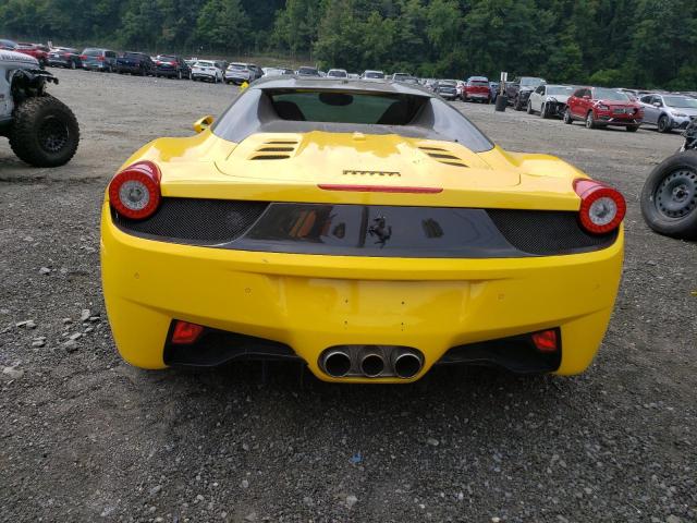 ZFF68NHA5E0197866 - 2014 FERRARI 458 SPIDER YELLOW photo 6