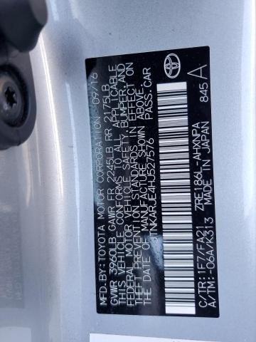 JTNKARJE4HJ527576 - 2017 TOYOTA COROLLA IM SILVER photo 12