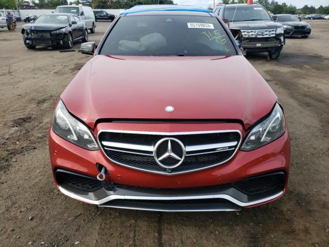 WDDHF7GB6FB102892 - 2015 MERCEDES-BENZ E 63 AMG-S RED photo 5