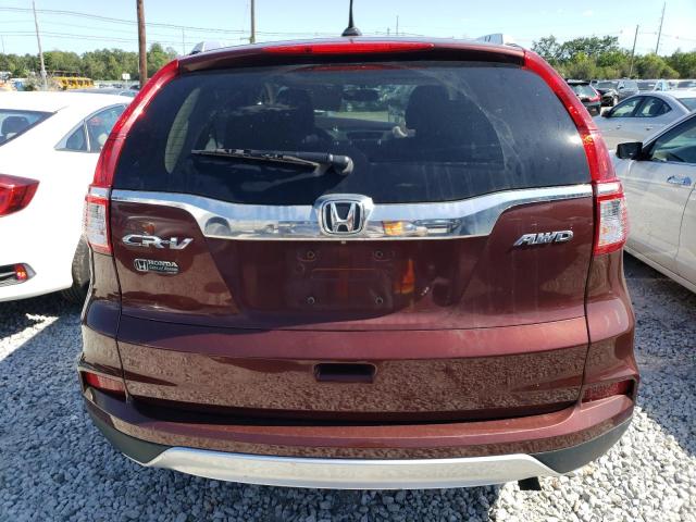 2HKRM4H7XFH663818 - 2015 HONDA CR-V EXL BURGUNDY photo 6