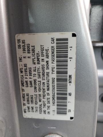 1HGCM56437A007992 - 2007 HONDA ACCORD LX SILVER photo 13