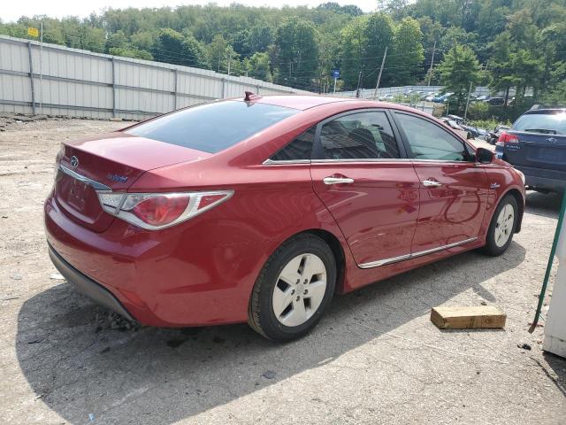 KMHEC4A41CA028793 - 2012 HYUNDAI SONATA HYBRID RED photo 3