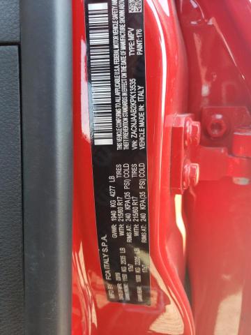 ZACNJAAB2KPK13535 - 2019 JEEP RENEGADE SPORT RED photo 12