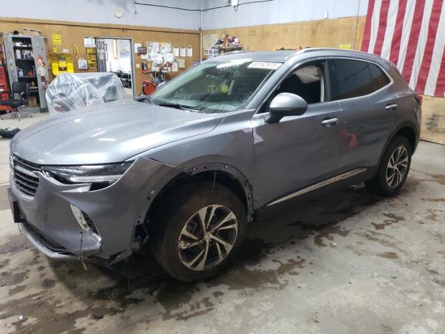 LRBFZPR45MD179910 - 2021 BUICK ENVISION ESSENCE SILVER photo 1