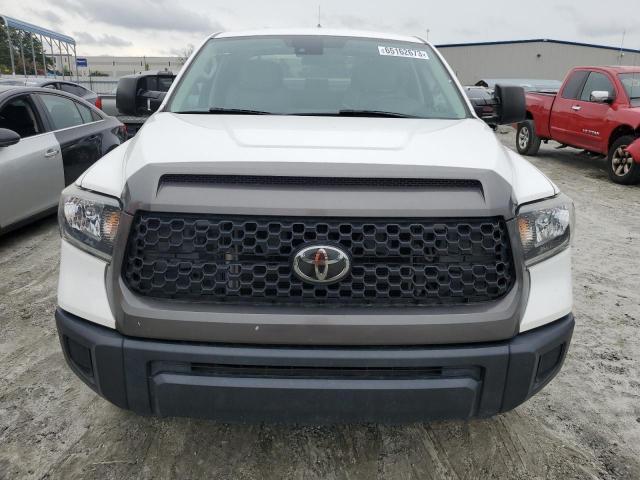 5TFUY5F10LX906586 - 2020 TOYOTA TUNDRA DOUBLE CAB SR/SR5 WHITE photo 5