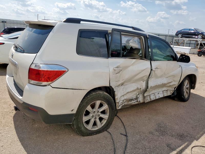 5TDZK3EH6DS129395 - 2013 TOYOTA HIGHLANDER BASE Blanco foto 3