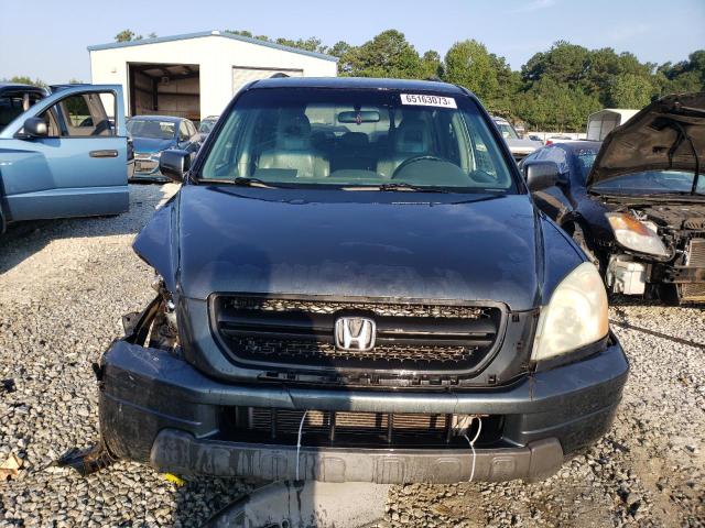 2HKYF18744H560203 - 2004 HONDA PILOT EXL BLUE photo 5