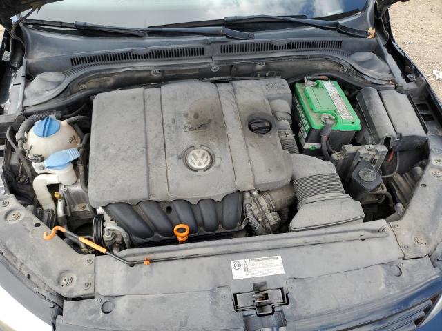 3VWDP7AJXCM332460 - 2012 VOLKSWAGEN JETTA SE BLACK photo 11