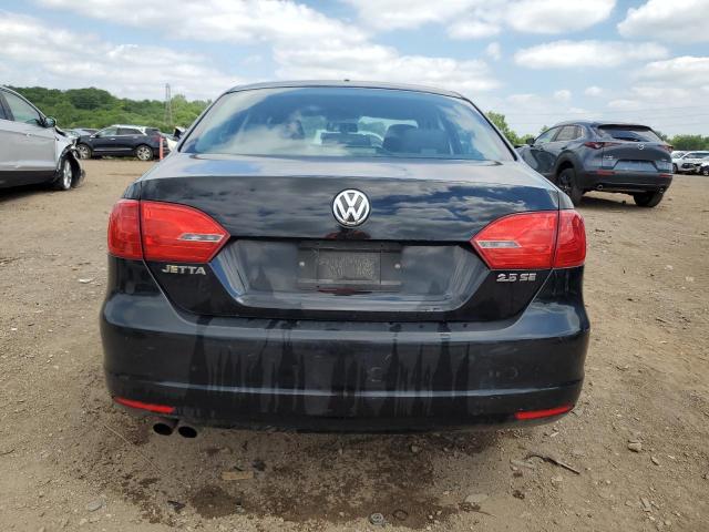 3VWDP7AJXCM332460 - 2012 VOLKSWAGEN JETTA SE BLACK photo 6