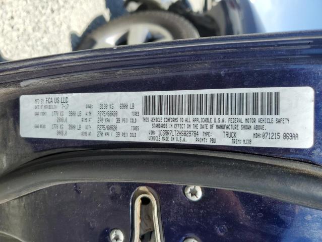 1C6RR7LT2HS829784 - 2017 RAM 1500 SLT BLUE photo 12