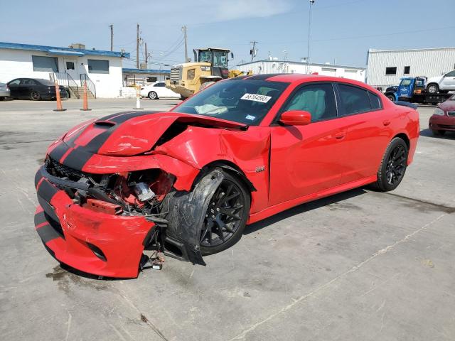 2C3CDXGJ8KH591531 - 2019 DODGE CHARGER SCAT PACK RED photo 1