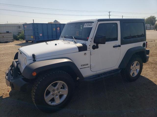 1C4AJWAG4FL595409 - 2015 JEEP WRANGLER SPORT WHITE photo 1