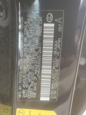 JTHBA30G655126411 - 2005 LEXUS ES 330 蓝色 照片 12