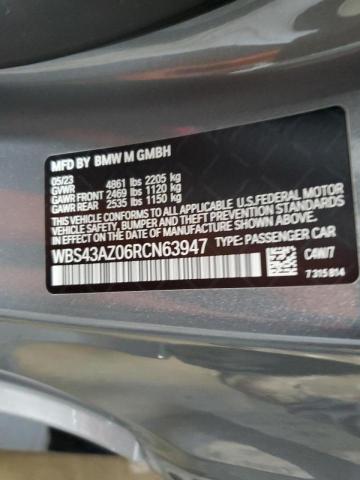 WBS43AZ06RCN63947 - 2024 BMW M4 COMPETITION Gris photo 12