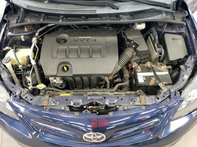 2T1BU4EE0BC675462 - 2011 TOYOTA COROLLA BASE BLUE photo 11