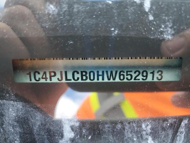 1C4PJLCB0HW652913 - 2017 JEEP CHEROKEE LATITUDE WHITE photo 12