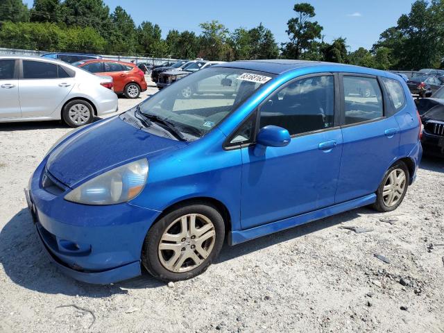 JHMGD38657S058857 - 2007 HONDA FIT S ლურჯი ფოტო 1