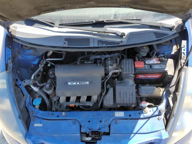 JHMGD38657S058857 - 2007 HONDA FIT S BLUE photo 11