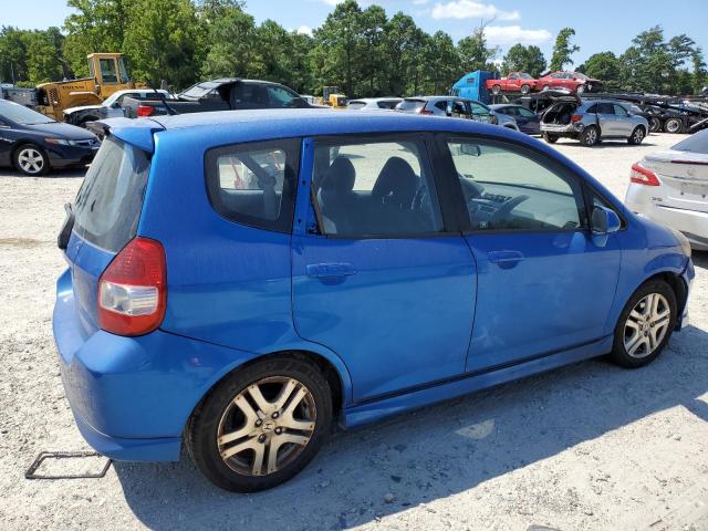 JHMGD38657S058857 - 2007 HONDA FIT S ლურჯი ფოტო 3