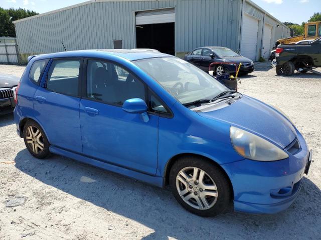 JHMGD38657S058857 - 2007 HONDA FIT S ლურჯი ფოტო 4