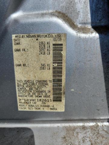 1N4BL4CV4KC182615 - 2019 NISSAN ALTIMA SR ვერცხლისფერი ფოტო 13