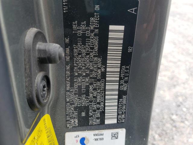 5TDKK3DC5CS199833 - 2012 TOYOTA SIENNA LE GREEN photo 13