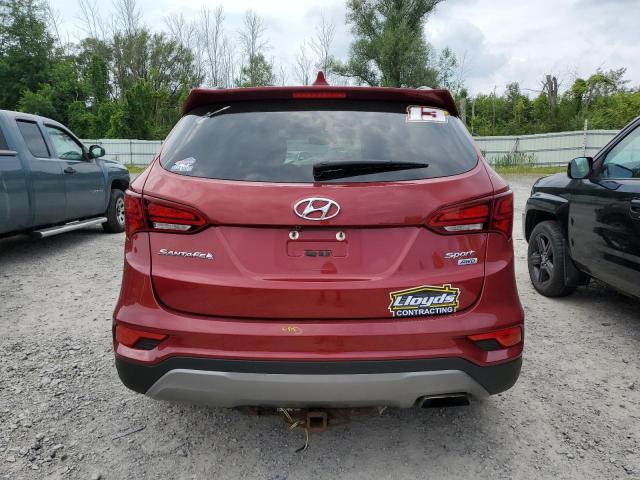 5XYZUDLBXJG505636 - 2018 HYUNDAI SANTA FE S RED photo 6