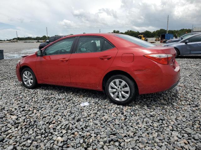 2T1BURHE5EC013289 - 2014 TOYOTA COROLLA L RED photo 2