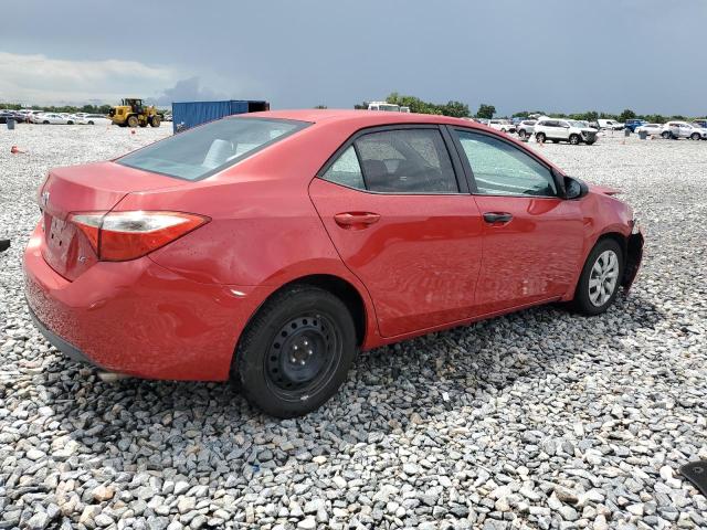2T1BURHE5EC013289 - 2014 TOYOTA COROLLA L RED photo 3