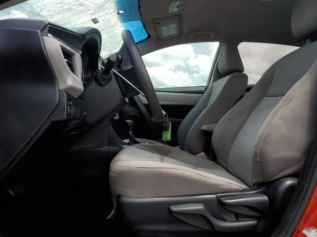 2T1BURHE5EC013289 - 2014 TOYOTA COROLLA L RED photo 7