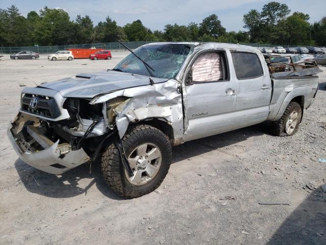 5TFMU4FN8DX010742 - 2013 TOYOTA TACOMA DOUBLE CAB LONG BED SILVER photo 1