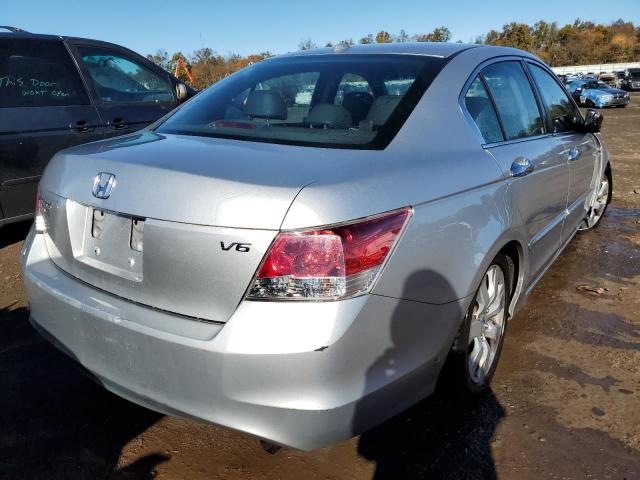 1HGCP36869A027185 - 2009 HONDA ACCORD EXL SILVER photo 4