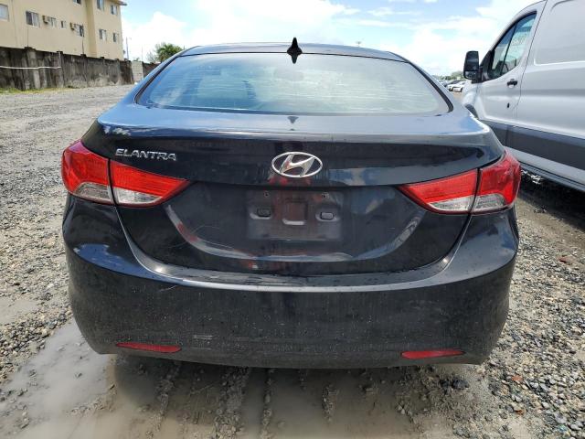 5NPDH4AE9DH207541 - 2013 HYUNDAI ELANTRA GLS BLACK photo 6