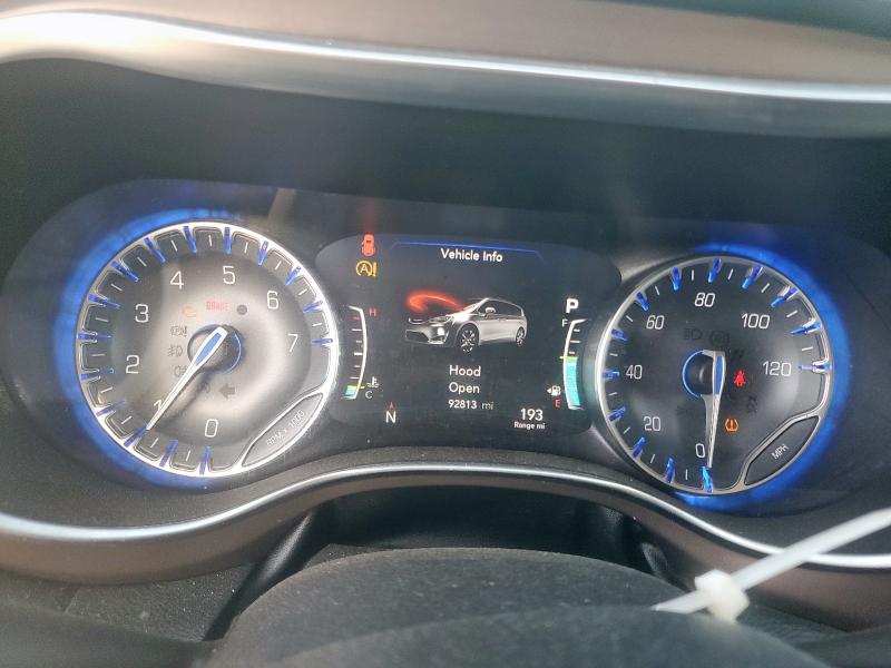 2C4RC1EG2HR722002 - 2017 CHRYSLER PACIFICA TOURING L PLUS SILVER photo 9