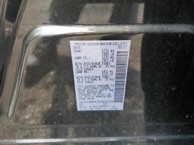 5N1DR2MM4HC690650 - 2017 NISSAN PATHFINDER S BLACK photo 13