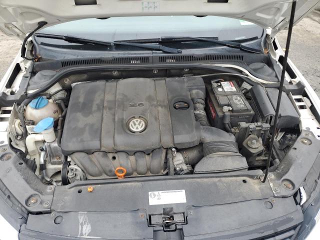 3VWDZ7AJ8BM320574 - 2011 VOLKSWAGEN JETTA SE WHITE photo 11
