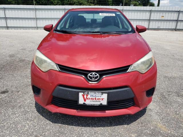 5YFBURHE6EP144778 - 2014 TOYOTA COROLLA L RED photo 5