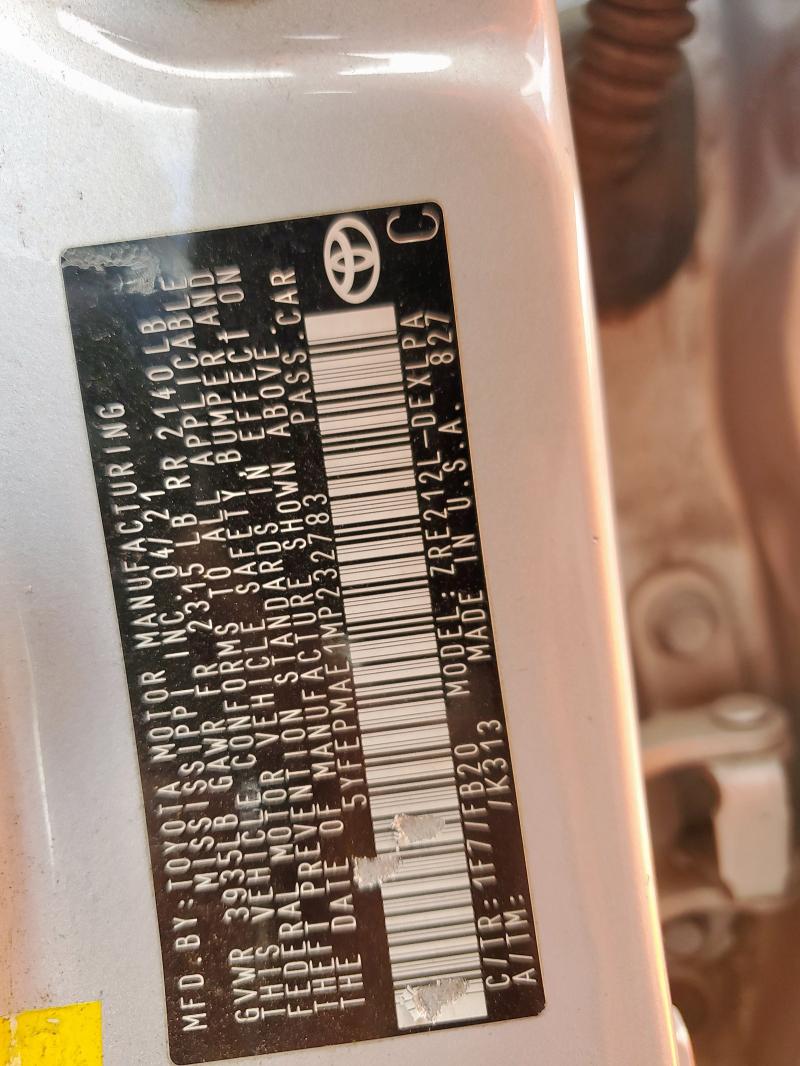 5YFEPMAE1MP232783 - 2021 TOYOTA COROLLA LE 银色 照片 13