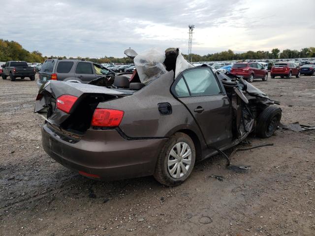 3VW2K7AJ6EM406160 - 2014 VOLKSWAGEN JETTA BASE Qəhvəyi foto 4