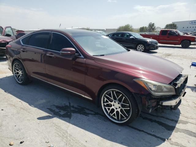 KMHGN4JE1GU116792 - 2016 HYUNDAI GENESIS 3.8L MAROON photo 4