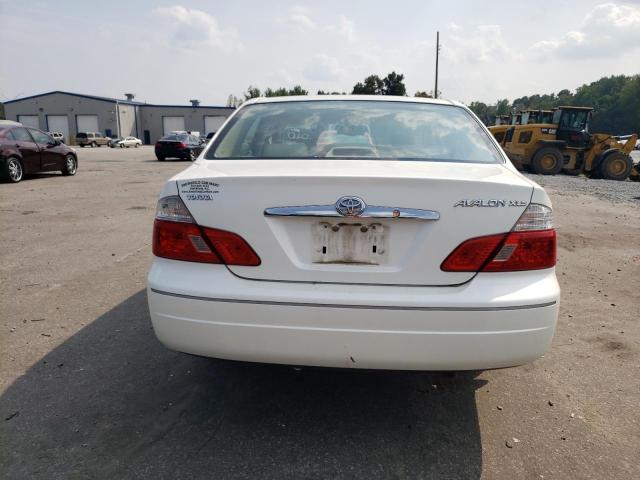 4T1BF28B13U300518 - 2003 TOYOTA AVALON XL WHITE photo 6