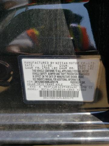 3N1CN8EV6ML825179 - 2021 NISSAN VERSA SV BLACK photo 13