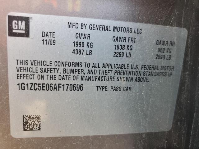 1G1ZC5E06AF170696 - 2010 CHEVROLET MALIBU 1LT 棕色 照片 13