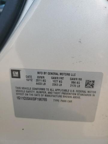 1G11C5SAXDF196765 - 2013 CHEVROLET MALIBU 1LT 米色 照片 12